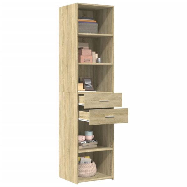 Credenza Rovere Sonoma 45x42,5x185 Cm In Legno Multistrato - Image 3
