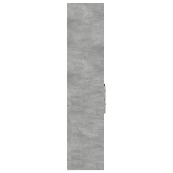 Credenza Grigio Cemento 45x42,5x185 Cm In Legno Multistrato - Image 5