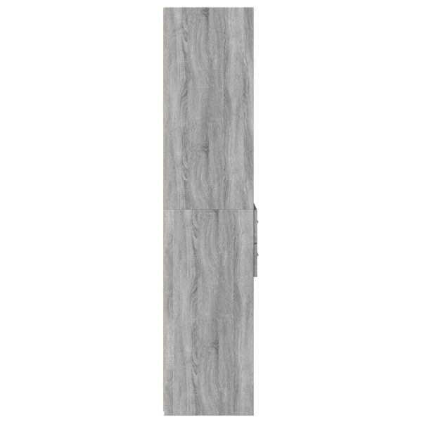 Credenza Grigio Sonoma 45x42,5x185 Cm In Legno Multistrato - Image 5