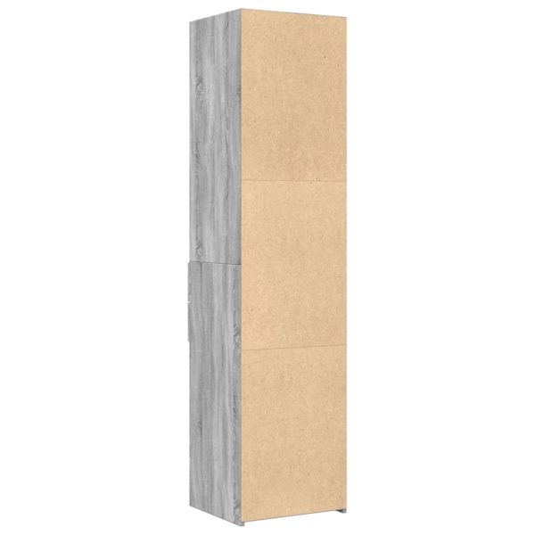 Credenza Grigio Sonoma 45x42,5x185 Cm In Legno Multistrato - Image 6