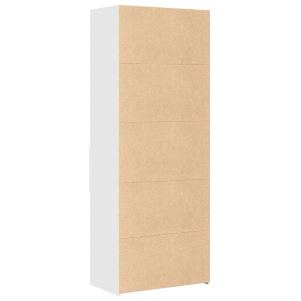 Credenza Bianca 70x42,5x185 Cm In Legno Multistrato - Image 6