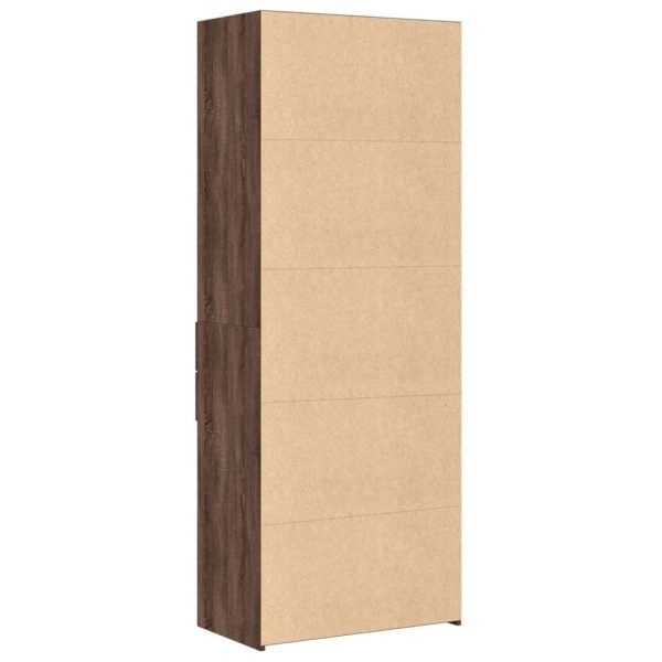 Credenza Rovere Marrone 70x42,5x185 Cm In Legno Multistrato - Image 6