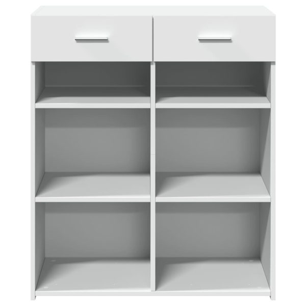 Credenza Bianca 80x42,5x93 Cm In Legno Multistrato - Image 4