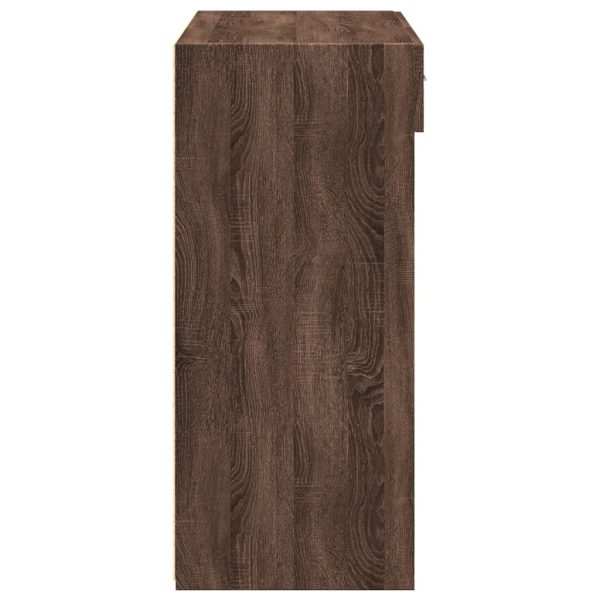 Credenza Rovere Marrone 80x42,5x93 Cm In Legno Multistrato - Image 5