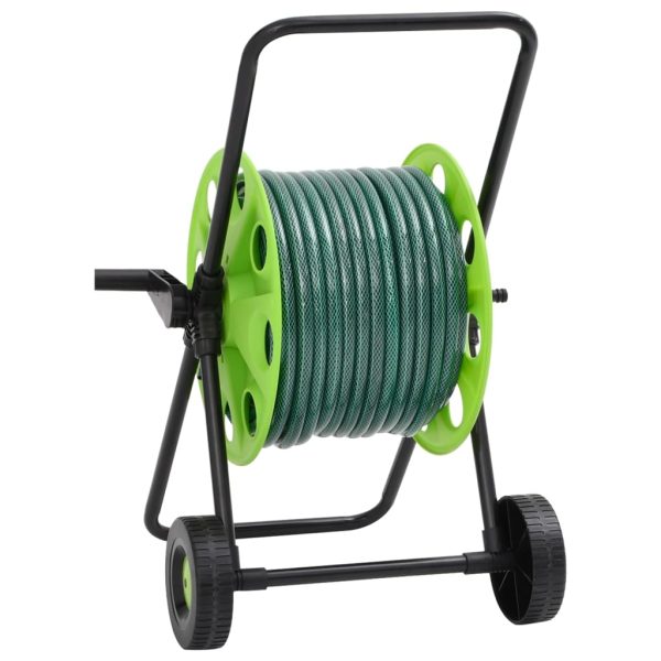 Carrello Avvolgitubo Verde Con Set Raccordi Tubo 0,75" 20 M Pvc - Image 4