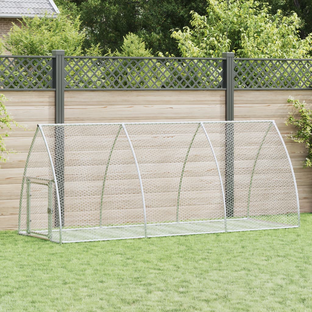 Conigliera Argento 300x105x120 Cm In Acciaio Zincato