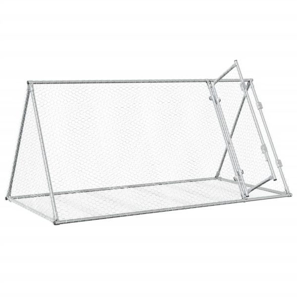 Conigliera Argento 200x105x91 Cm In Acciaio Zincato - Image 4