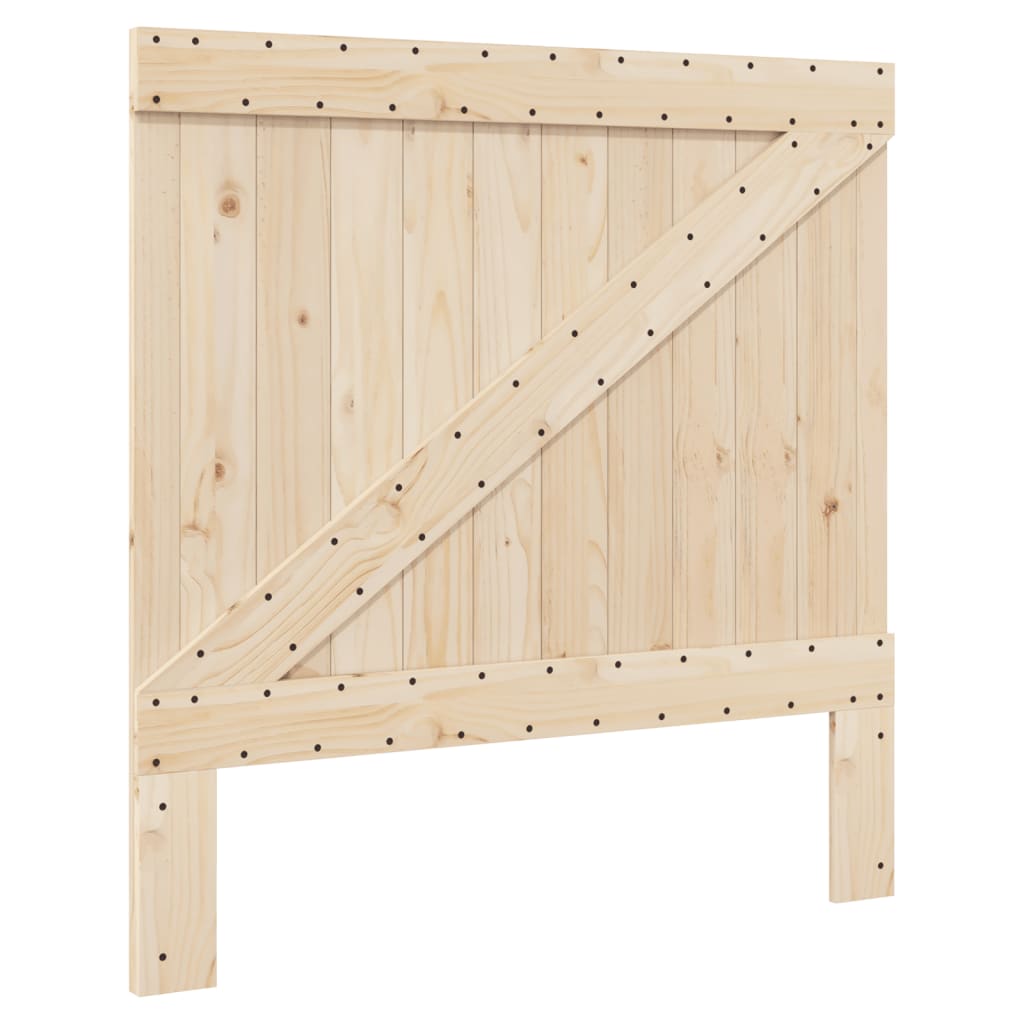 Giroletto Con Testiera 100x200 Cm Legno Massello Di Pino - Image 6