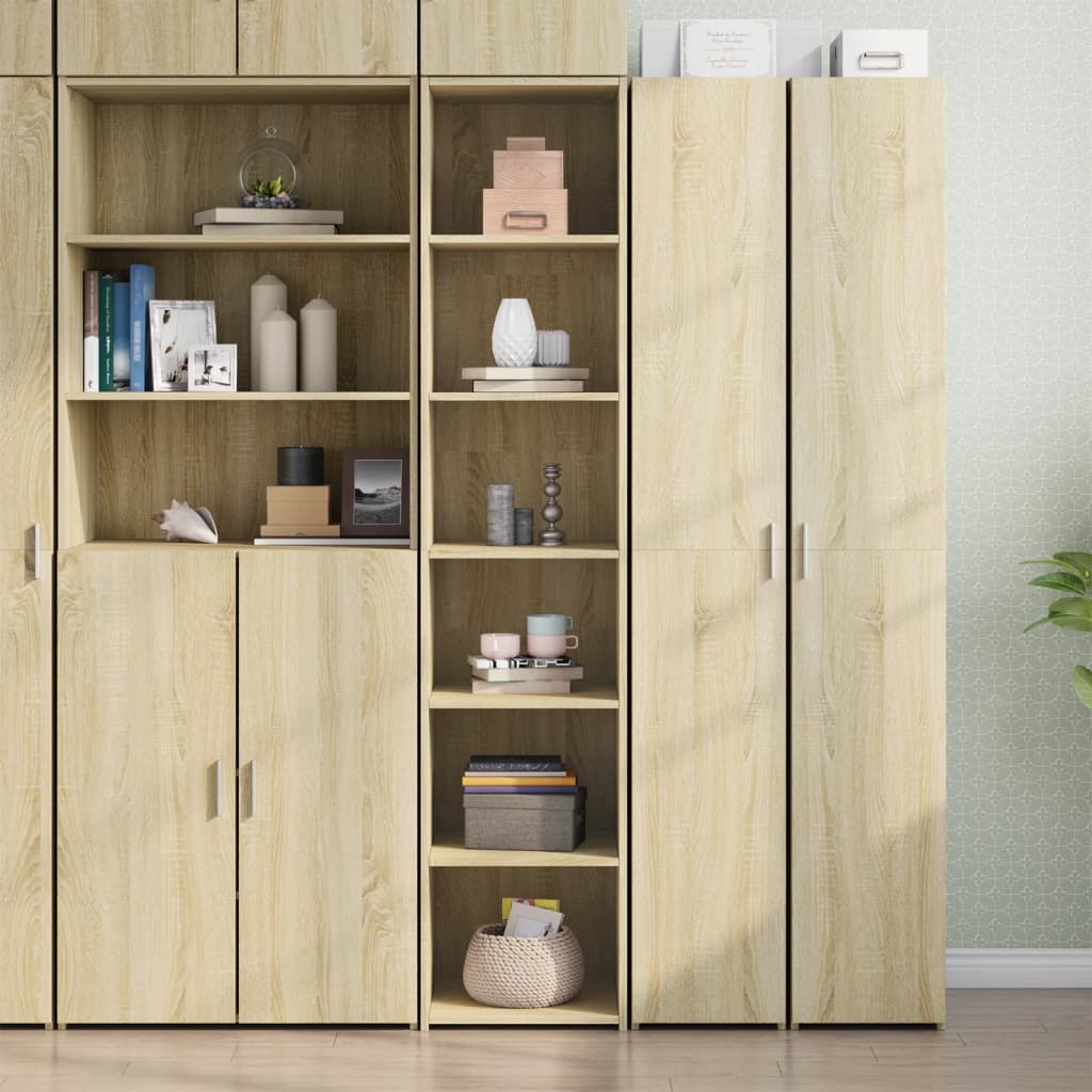 Credenza Rovere Sonoma 40x41x185cm In Legno Multistrato