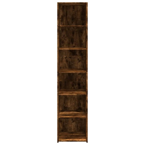 Credenza Rovere Fumo 40x41x185cm In Legno Multistrato - Image 4