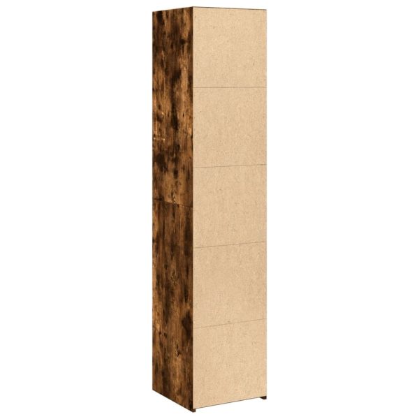 Credenza Rovere Fumo 40x41x185cm In Legno Multistrato - Image 6