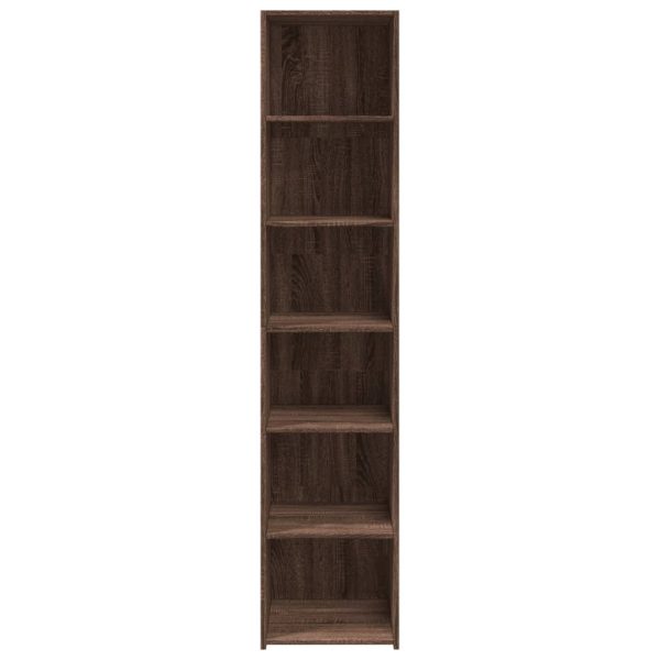 Credenza Rovere Marrone 40x41x185cm In Legno Multistrato - Image 4