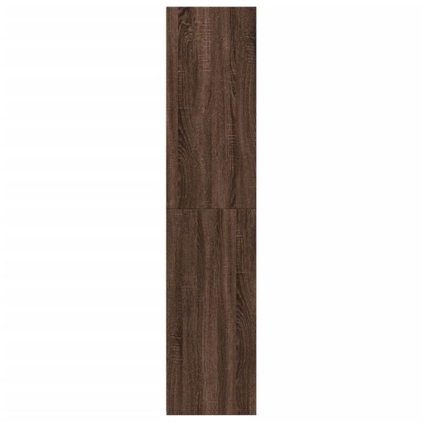 Credenza Rovere Marrone 40x41x185cm In Legno Multistrato - Image 5