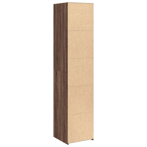Credenza Rovere Marrone 40x41x185cm In Legno Multistrato - Image 6