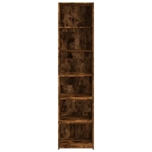 Credenza Rovere Fumo 45x41x185 Cm In Legno Multistrato - Image 4