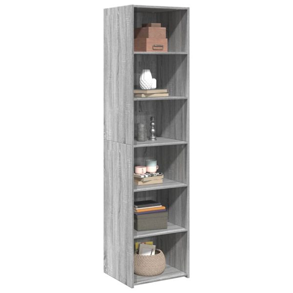 Credenza Grigio Sonoma 45x41x185 Cm In Legno Multistrato - Image 3