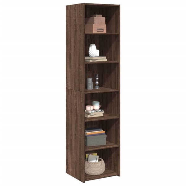 Credenza Rovere Marrone 45x41x185 Cm In Legno Multistrato - Image 3