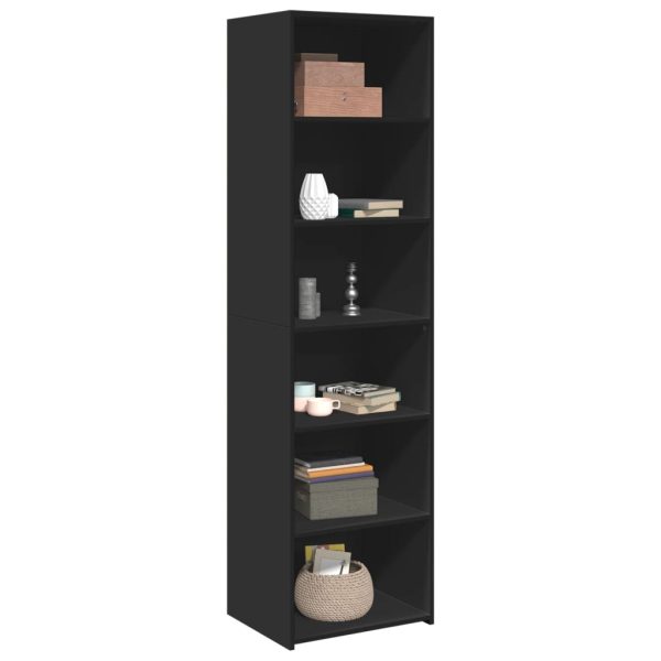 Credenza Nera 50x41x185 Cm In Legno Multistrato - Image 3