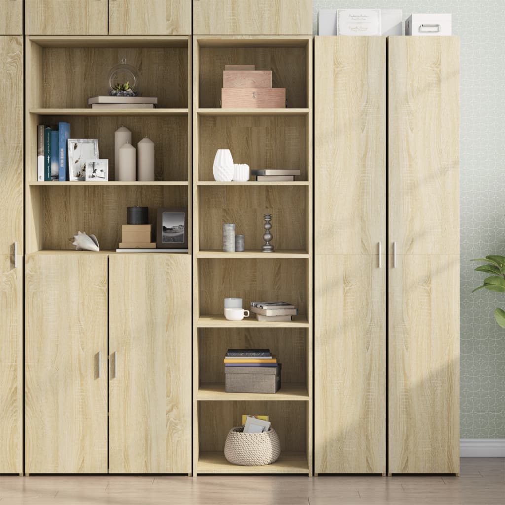 Credenza Rovere Sonoma 50x41x185 In Legno Multistrato