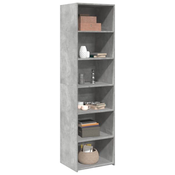 Credenza Grigio Cemento 50x41x185 In Legno Multistrato - Image 3