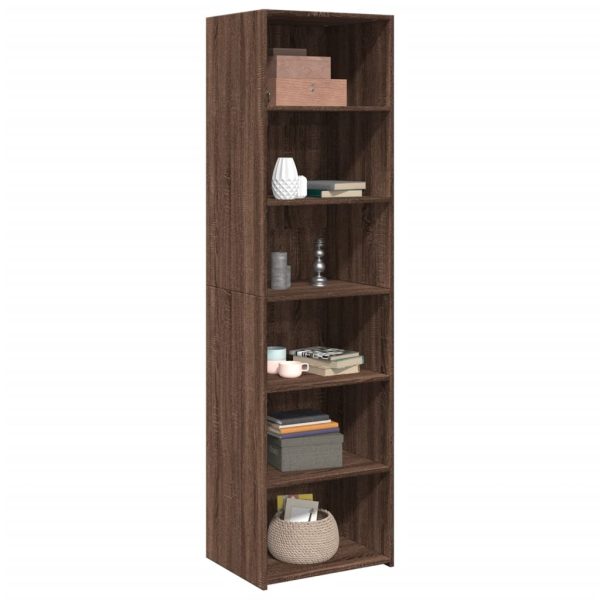 Credenza Rovere Marrone 50x41x185 In Legno Multistrato - Image 3
