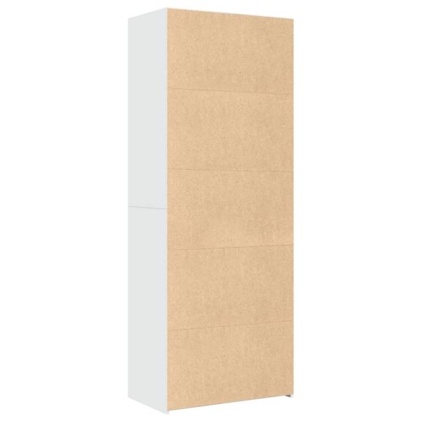 Credenza Bianca 70x41x185 Cm In Legno Multistrato - Image 6