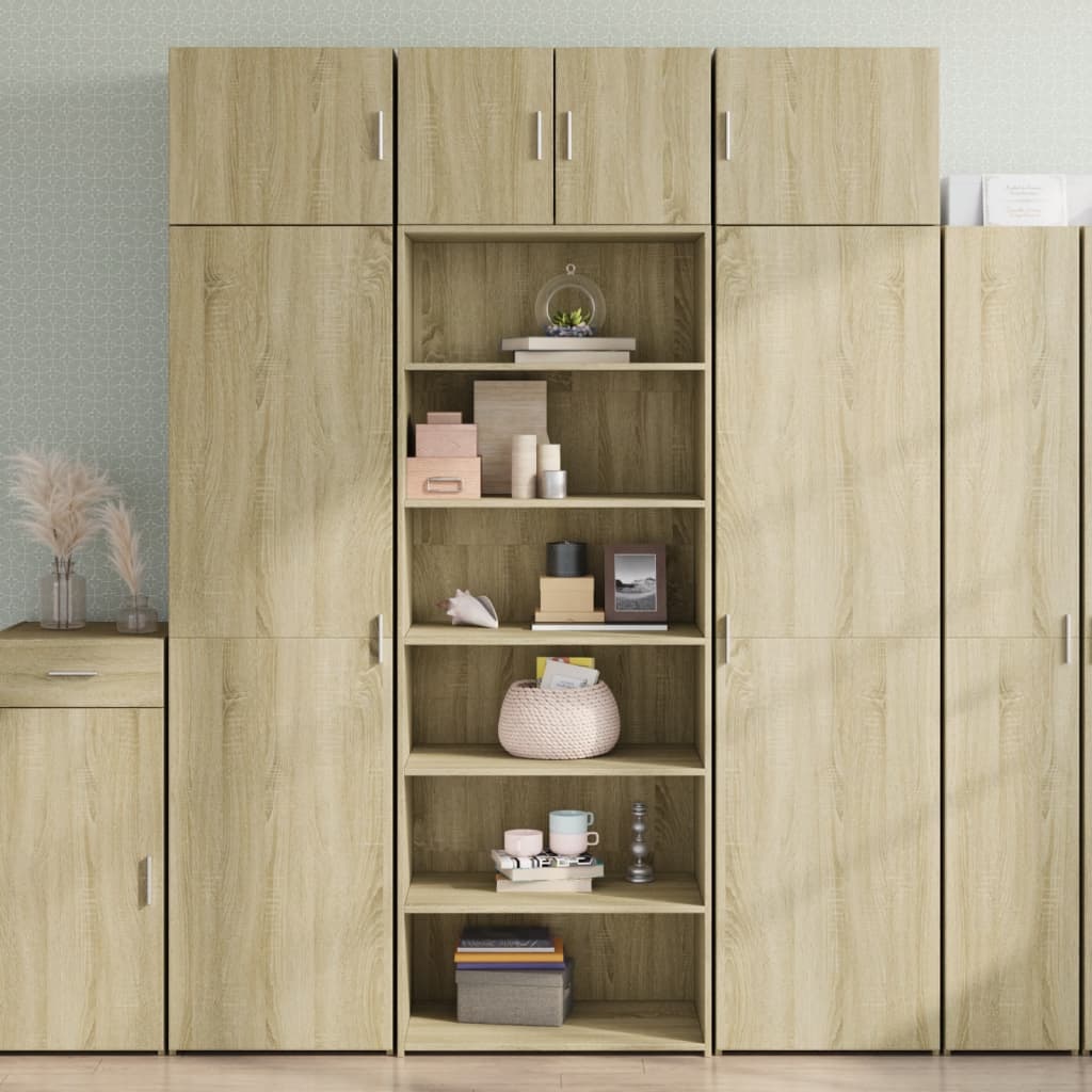 Credenza Rovere Sonoma 70x41x185 Cm In Legno Multistrato