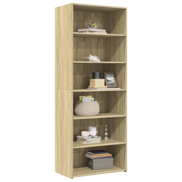 Credenza Rovere Sonoma 70x41x185 Cm In Legno Multistrato - Image 3