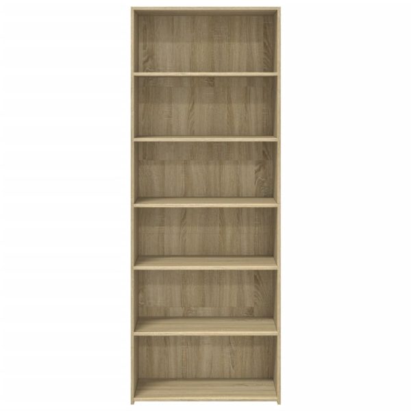 Credenza Rovere Sonoma 70x41x185 Cm In Legno Multistrato - Image 4