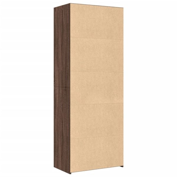 Credenza Rovere Marrone 70x41x185 Cm In Legno Multistrato - Image 6