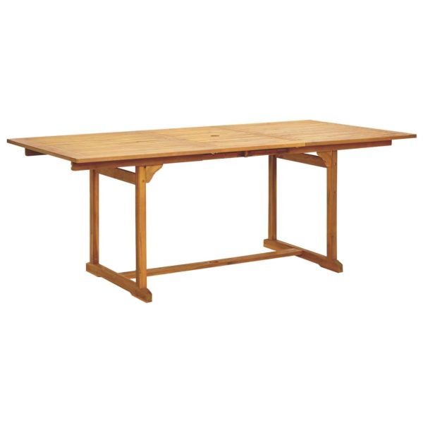Set Pranzo Da Giardino 7 Pz Beige Polyrattan E Legno Massello - Image 5