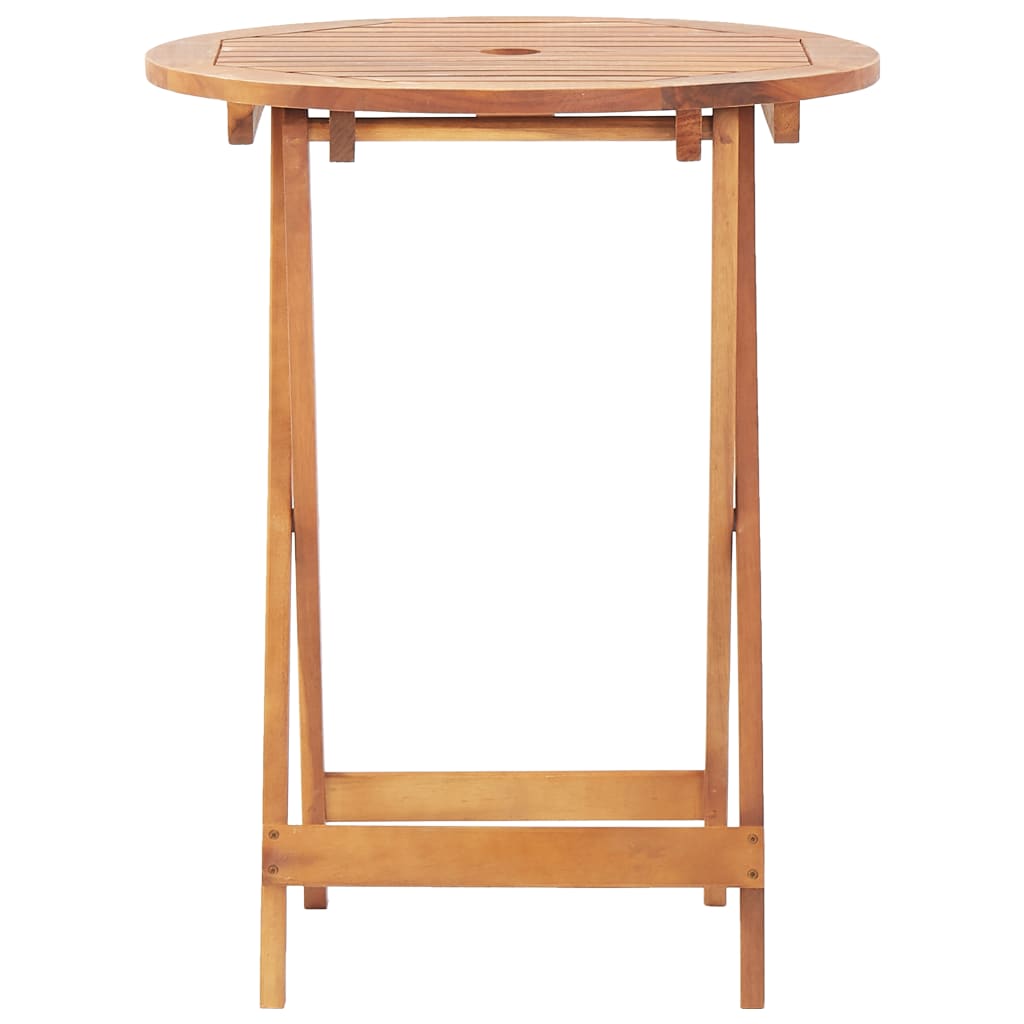Set Da Bistrot 3 Pz Grigio In Polyrattan E Legno Massello - Image 6