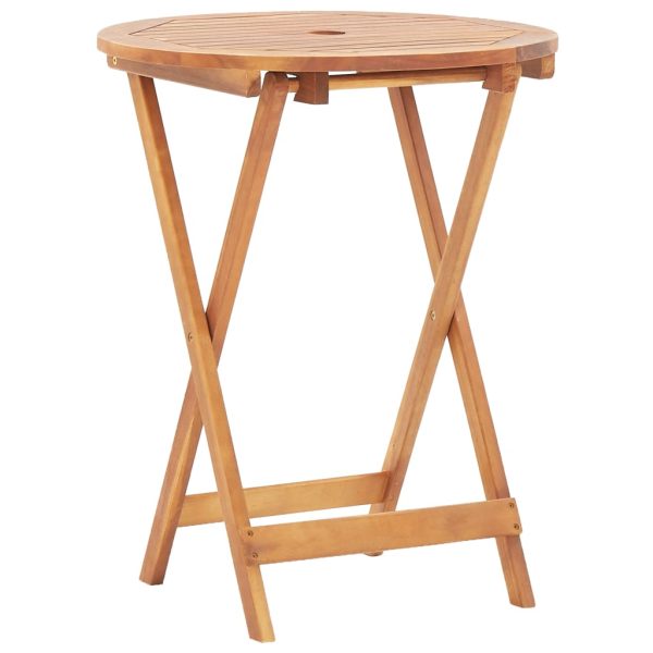 Set Da Bistrot 3pz Beige In Polipropilene E Legno Massello - Image 5