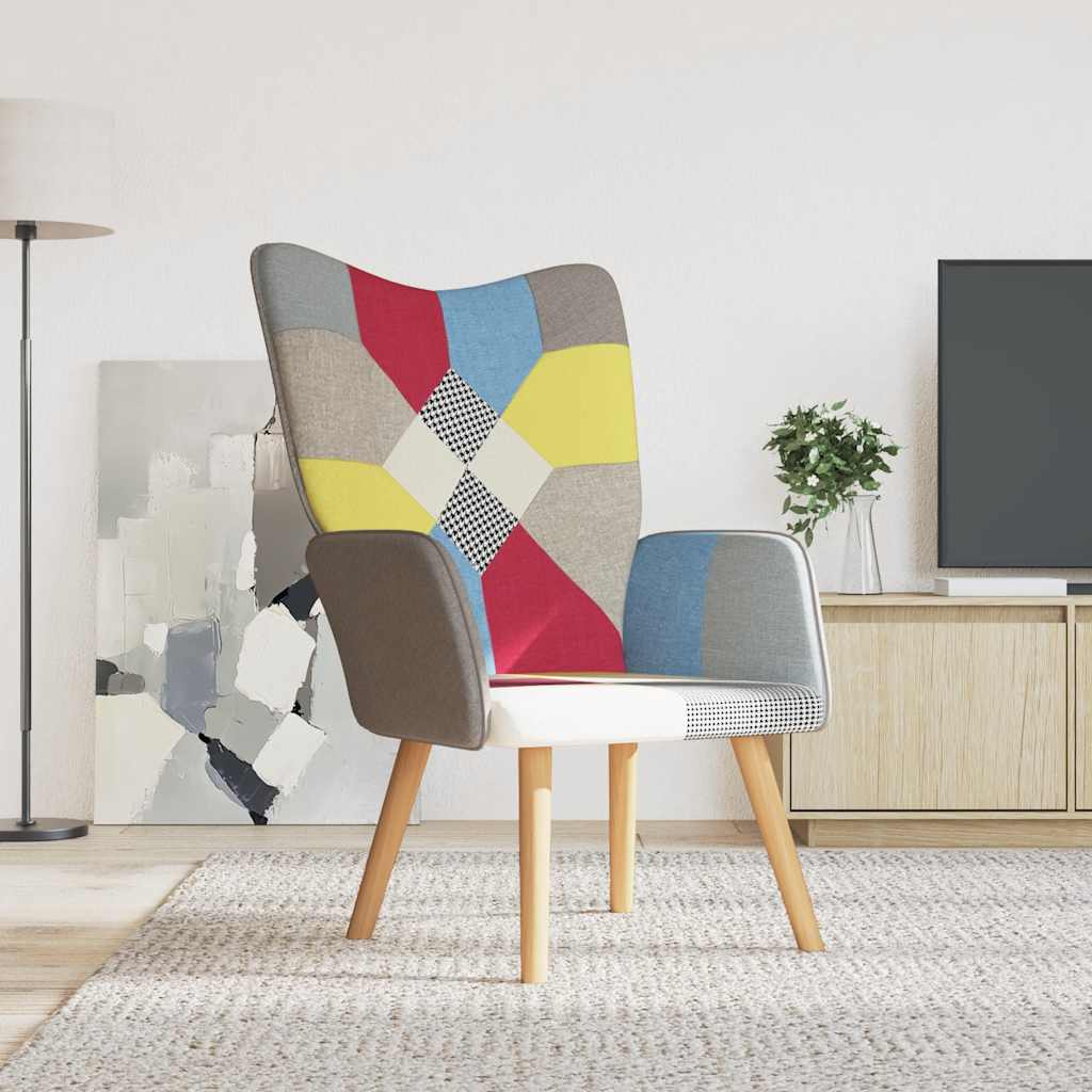 Poltrona Relax In Tessuto Patchwork