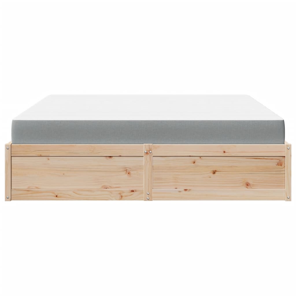 Letto Con Materasso 180x200 Cm In Legno Massello Di Pino - Image 4