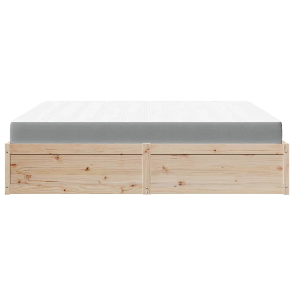 Letto Con Materasso 180x200 Cm In Legno Massello Di Pino - Image 5