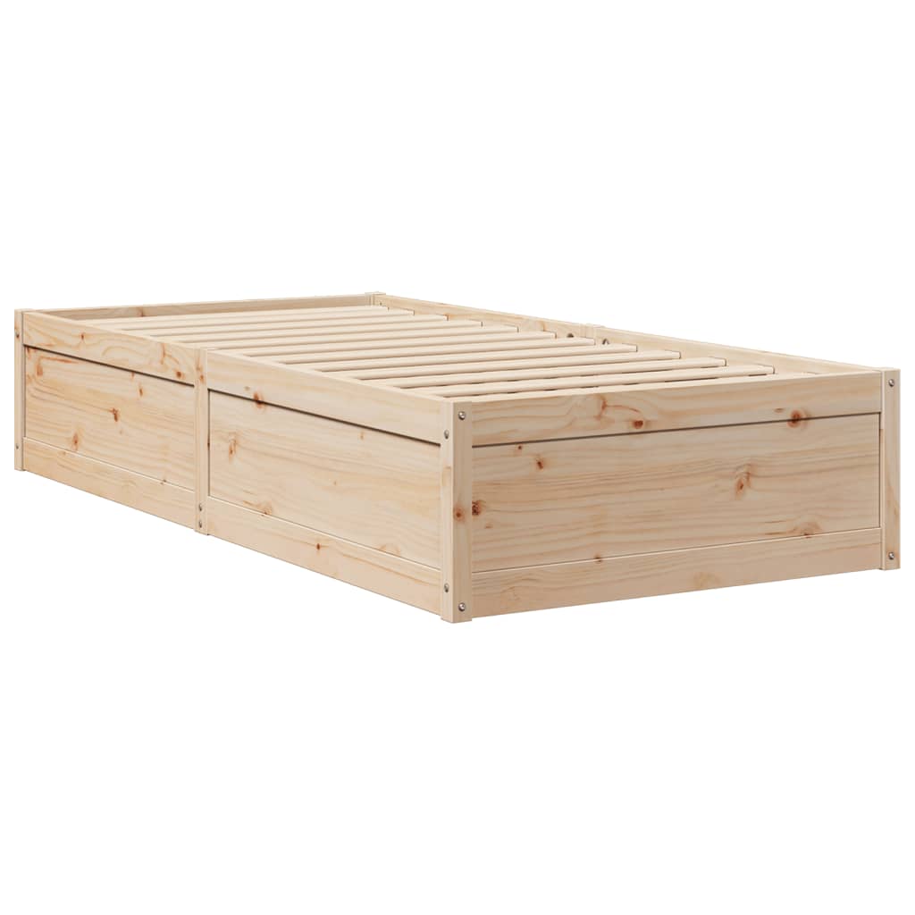 Letto Con Materasso 90x190 Cm In Legno Massello Di Pino - Image 5