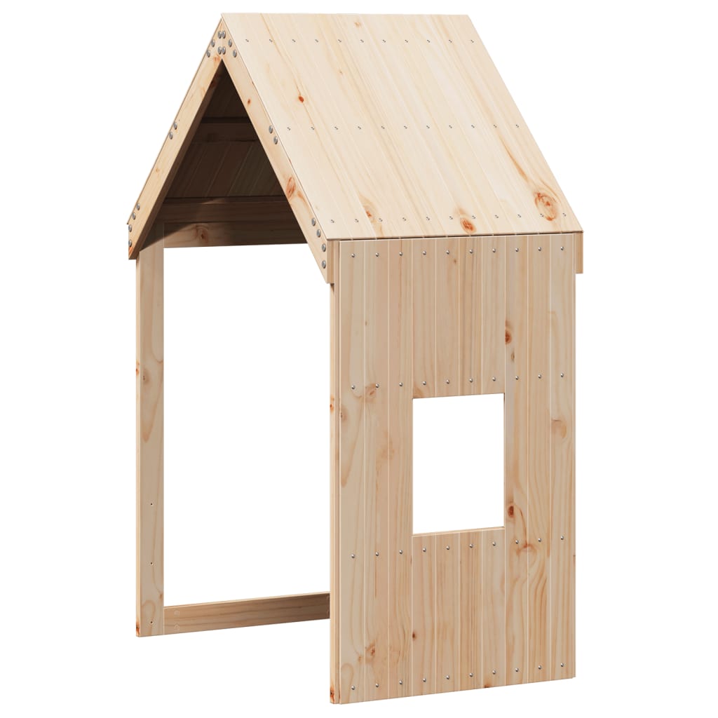 Letto A Soppalco Con Tetto 80x200 Cm In Legno Di Pino - Image 6