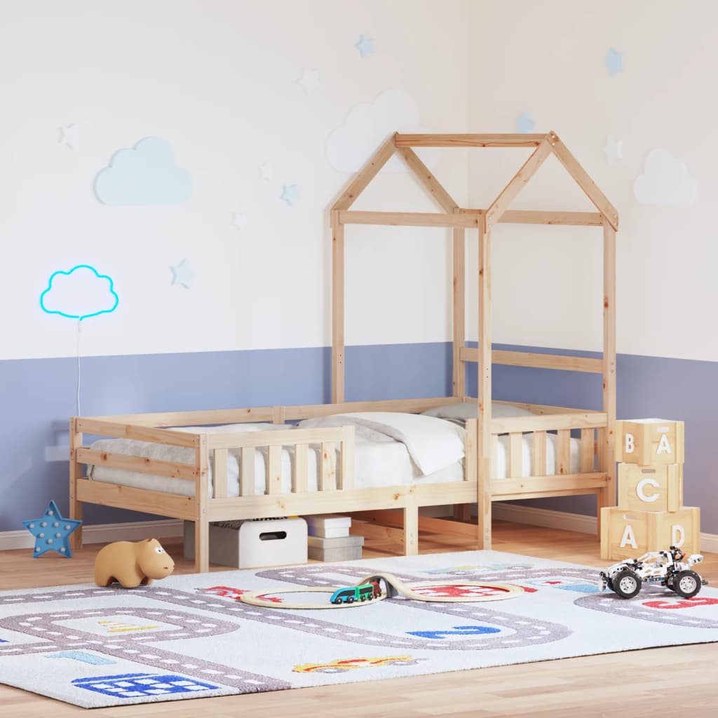Giroletto Con Tetto 100x200 Cm In Legno Massello Di Pino