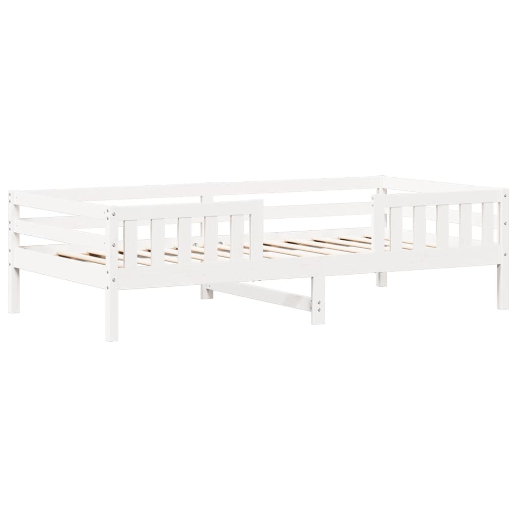 Giroletto Con Tetto Bianco 80x200 Cm Legno Massello Pino - Image 4