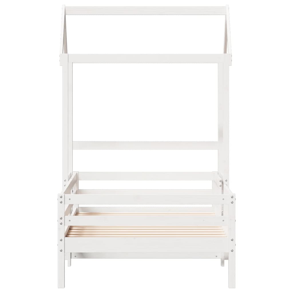 Giroletto Con Tetto Bianco 80x200 Cm Legno Massello Pino - Image 6