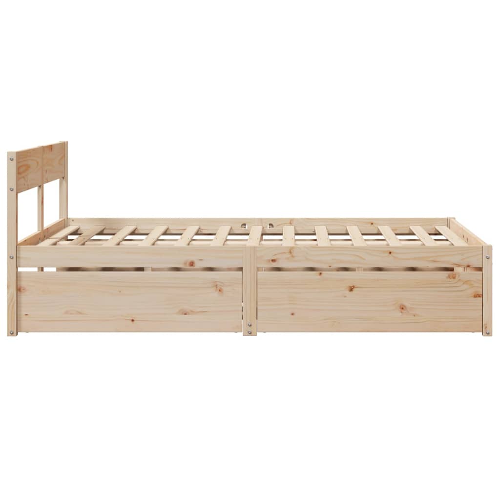 Letto Senza Materasso 120x200 Cm In Legno Massello Di Pino - Image 5