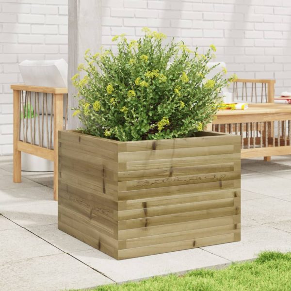 Fioriera Da Giardino 60x60x46 Cm In Legno Di Pino Impregnato - Image 3