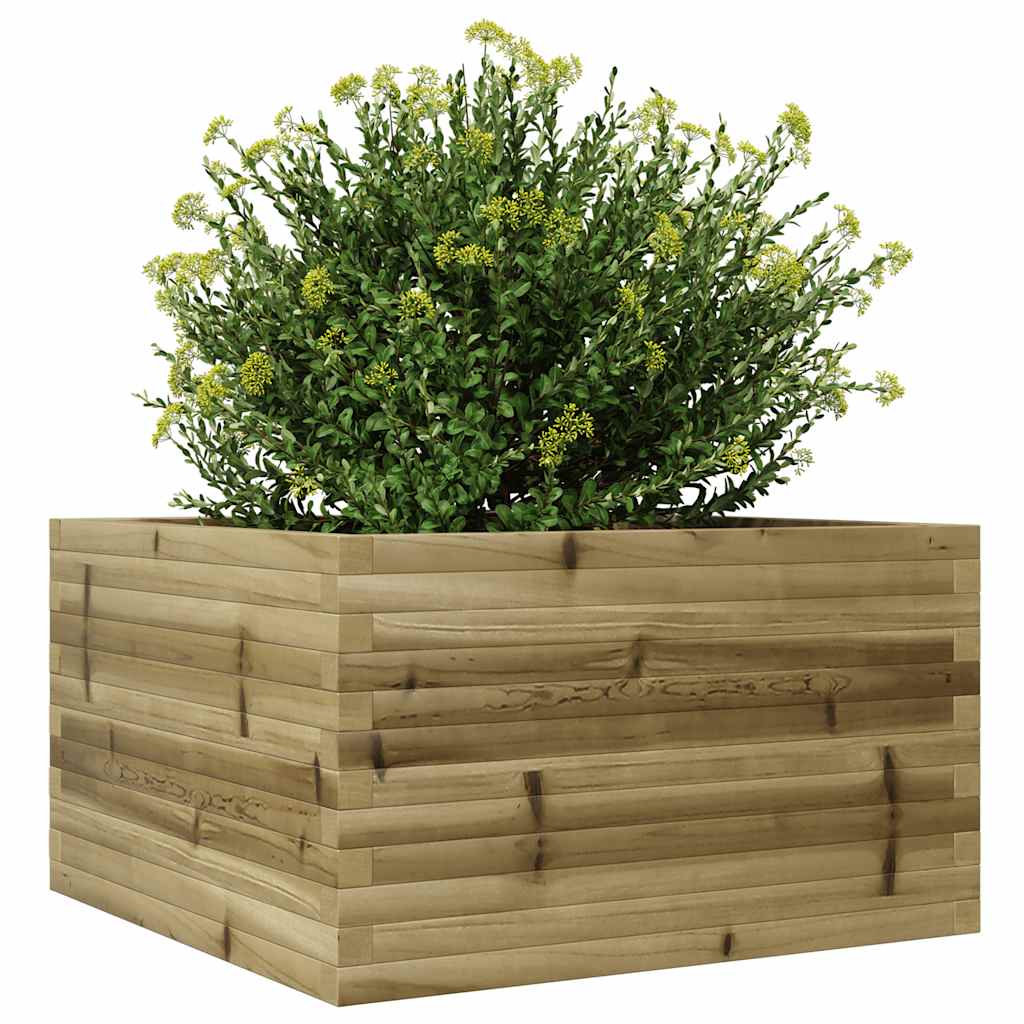 Fioriera Da Giardino 80x80x46 Cm In Legno Di Pino Impregnato - Image 4