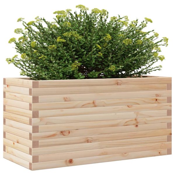 Fioriera Da Giardino 90x40x46 Cm In Legno Massello Di Pino - Image 4
