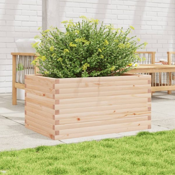 Fioriera Da Giardino 90x60x46 Cm In Legno Massello Di Pino - Image 3