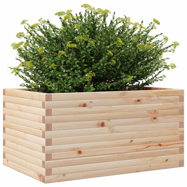 Fioriera Da Giardino 90x60x46 Cm In Legno Massello Di Pino - Image 4