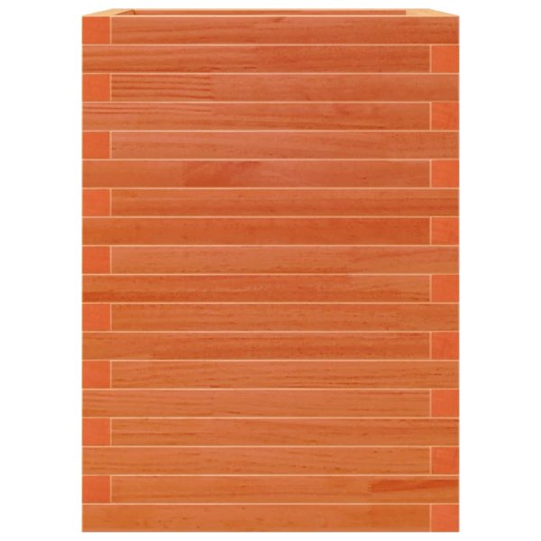 Fioriera Giardino Marrone Cera 50x50x68,5cm Legno Massello Pino - Image 6