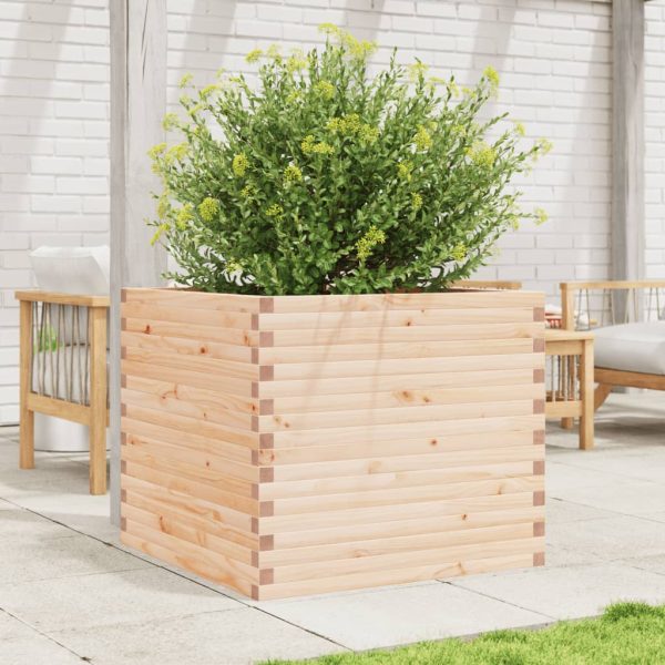 Fioriera Da Giardino 80x80x68,5 Cm In Legno Massello Di Pino - Image 3