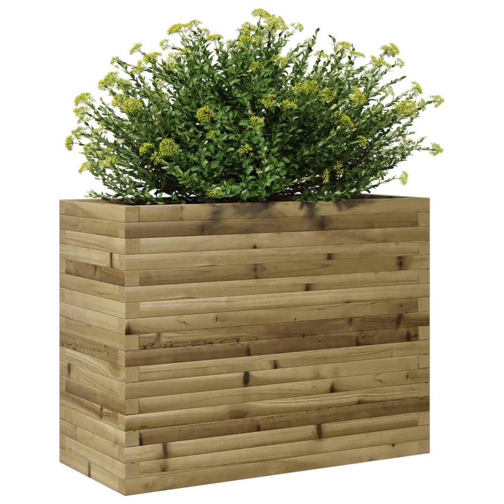 Fioriera Da Giardino 90x40x68,5 Cm In Legno Di Pino Impregnato - Image 4